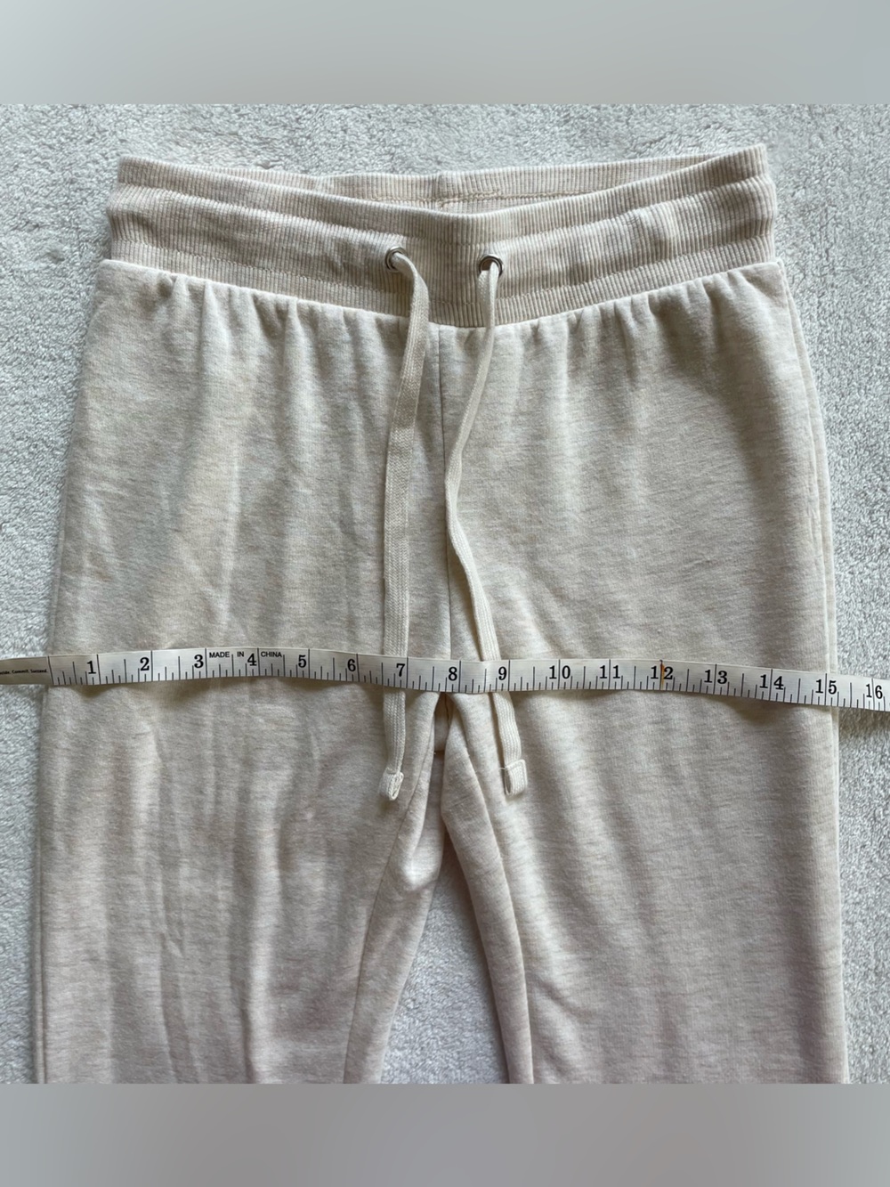 Cream Flared Sweatpants size XS - Picture 6 of 11